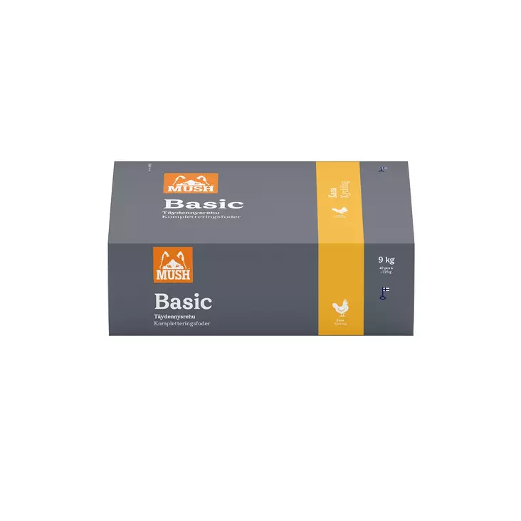 MUSH Basic Kana Jauhettu 9 kg - Broileri - 12320 - 1