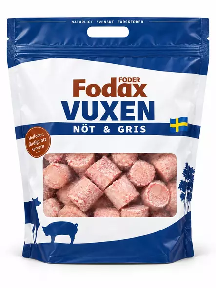 Fodax Vuxen 1.5 kg - Raakaruoka Ateriat - 12341 - 1