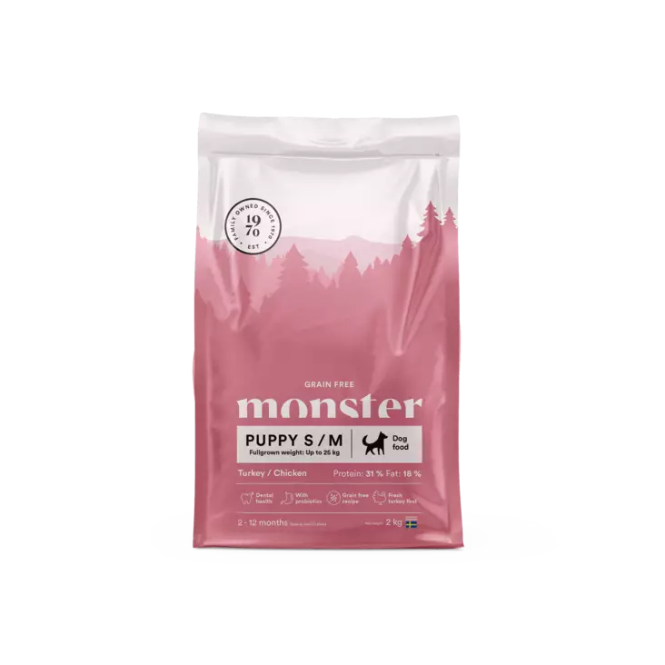 Monster Grain-Free Puppy S/M Koiranpennunruoka - Monster Koiranruoat - 10460-1 - 1