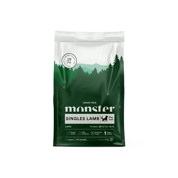Monster Grain-Free Single Lamb Koiranruoka - Monster Koiranruoat - 10465-1 - 1