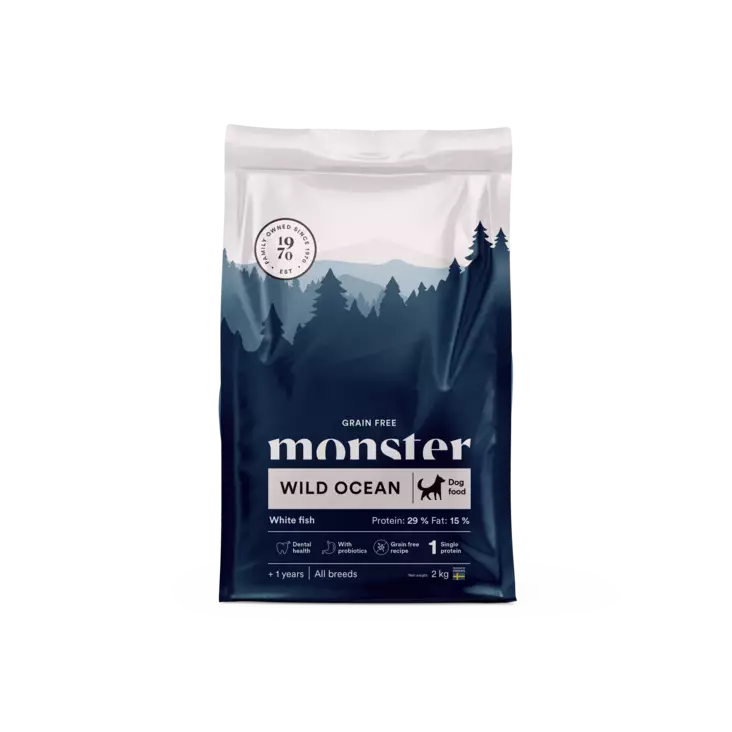 Monster Grain-Free Wild Ocean Koiranruoka - Monster Koiranruoat - 10467-1 - 1