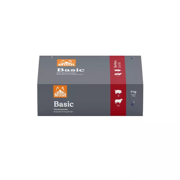 MUSH Basic Sika-Nauta Jauhettu 9 kg - Possu - 12321 - 1