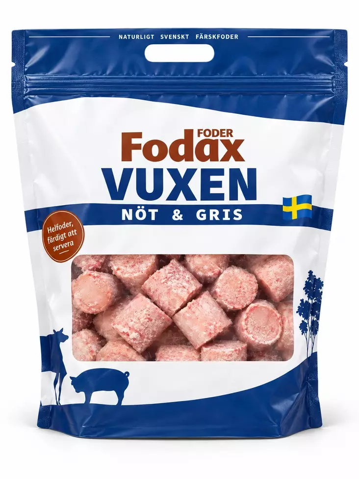 Fodax Vuxen 1.5 kg - Raakaruoka Ateriat - 12341 - 1