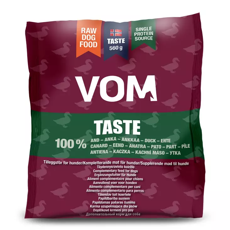 VOM og Hundemat Taste Ankkapullat - Raakaruoka Ateriat - 12411 - 1