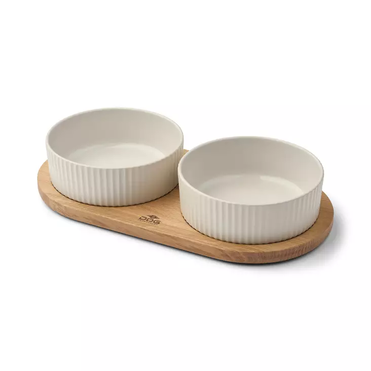 DOG Copenhagen Kronborg Food Bar White & Oak - Koiran ruoka- ja vesikupit - 19250-1 - 1