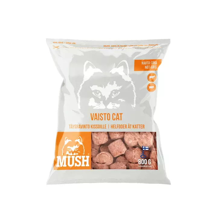 MUSH Vaisto Cat Harmaa 800 g - Kissan Raakaruoat - 22003-1 - 1