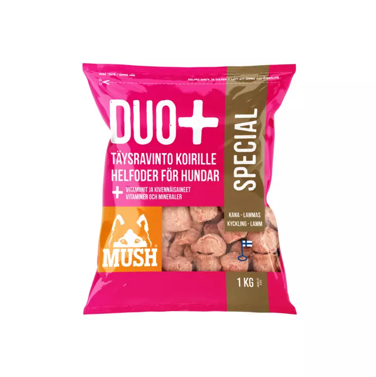 MUSH Duo+ Special Kana-Lammas - Raakaruoka-ateriat koiralle - 12026-1 - 1