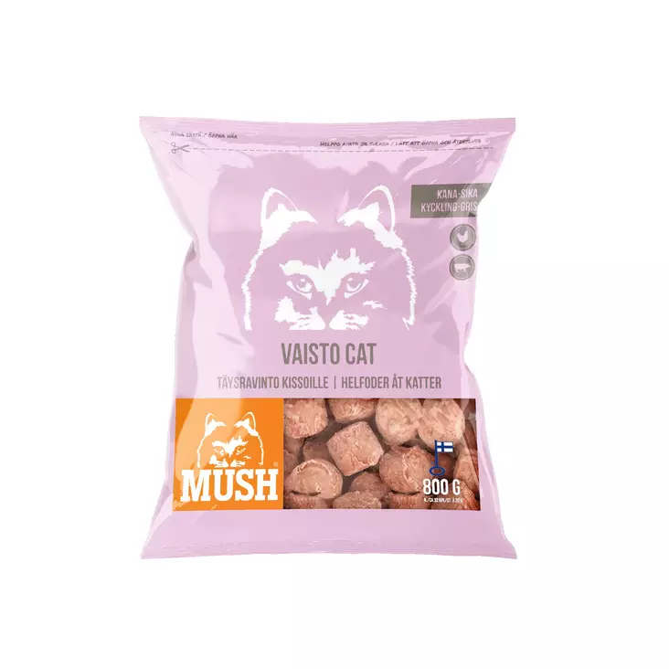 MUSH Vaisto Cat Roosa 800 g - Kissan Raakaruoat - 22002-1 - 1