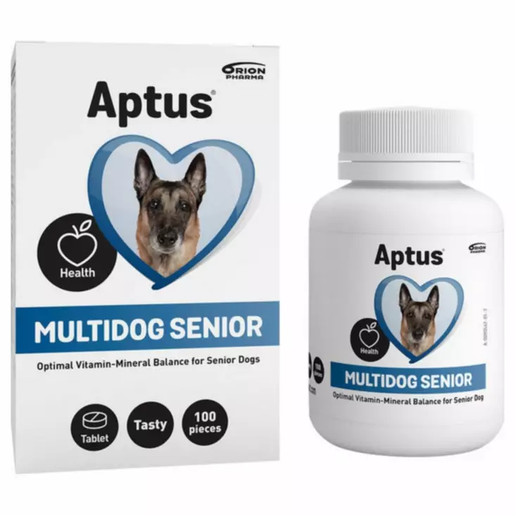 Aptus Multidog Senior 100 tbl - Koiran vitamiinit ja hivenaineet - 16552 - 1
