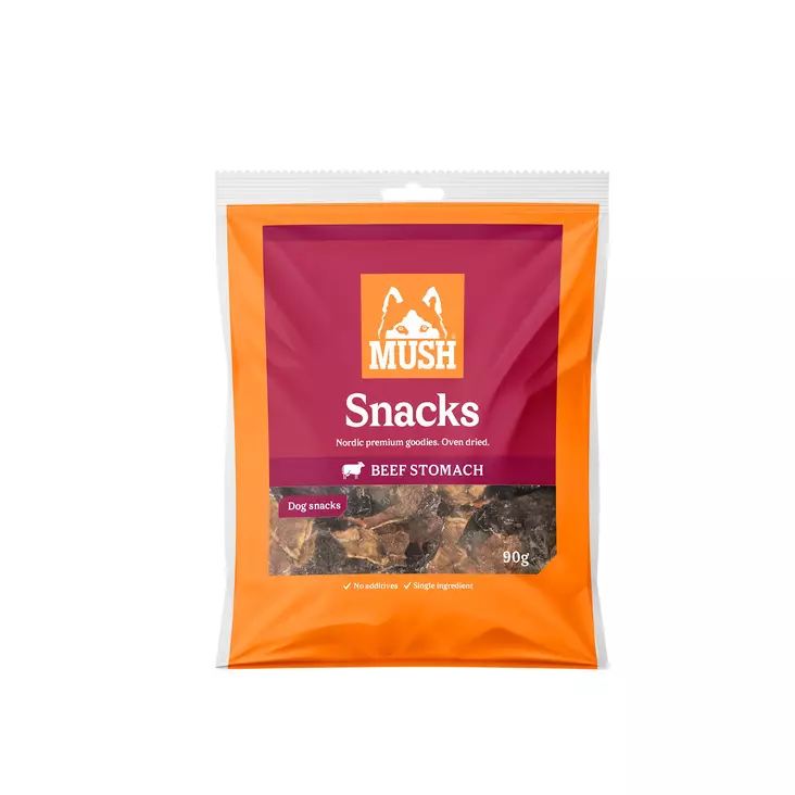 MUSH Snack Naudanmaha - Koiran kuivatut lihaherkut - 13352 - 1