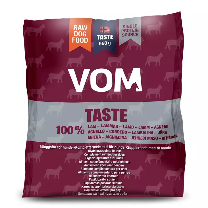 VOM og Hundemat Taste Lammaspullat - Raakaruoka Ateriat - 12413 - 1