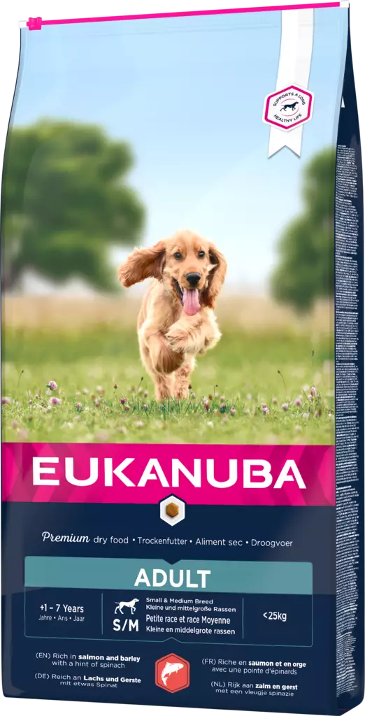 Eukanuba Adult S/M Salmon & Barley - Eukanuba koiranruoat - 10274 - 1