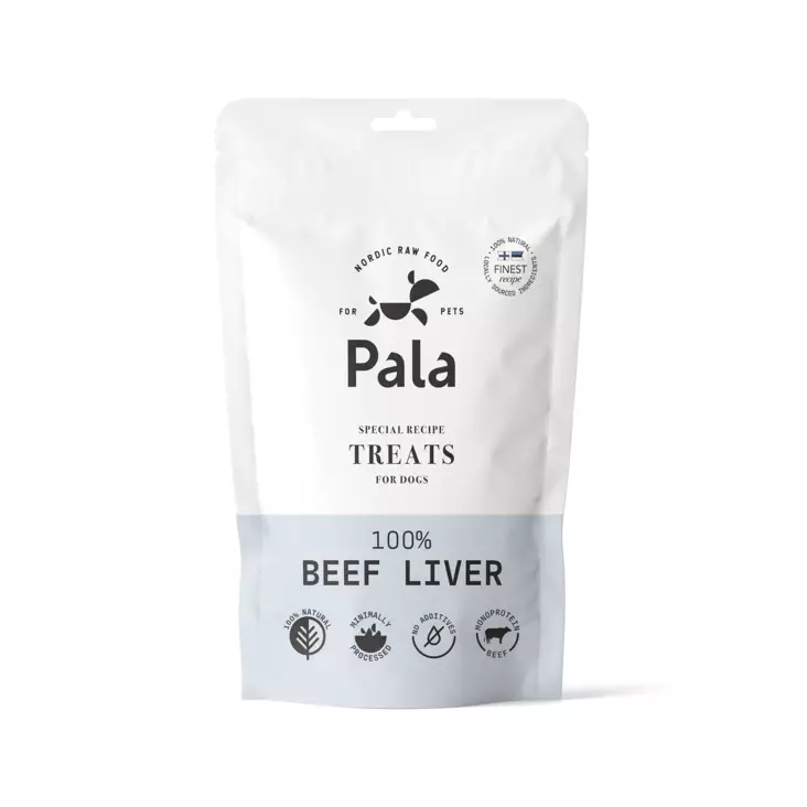 Pala Treats 100 % Beef Liver - Koiran kuivatut lihaherkut - 13365 - 1