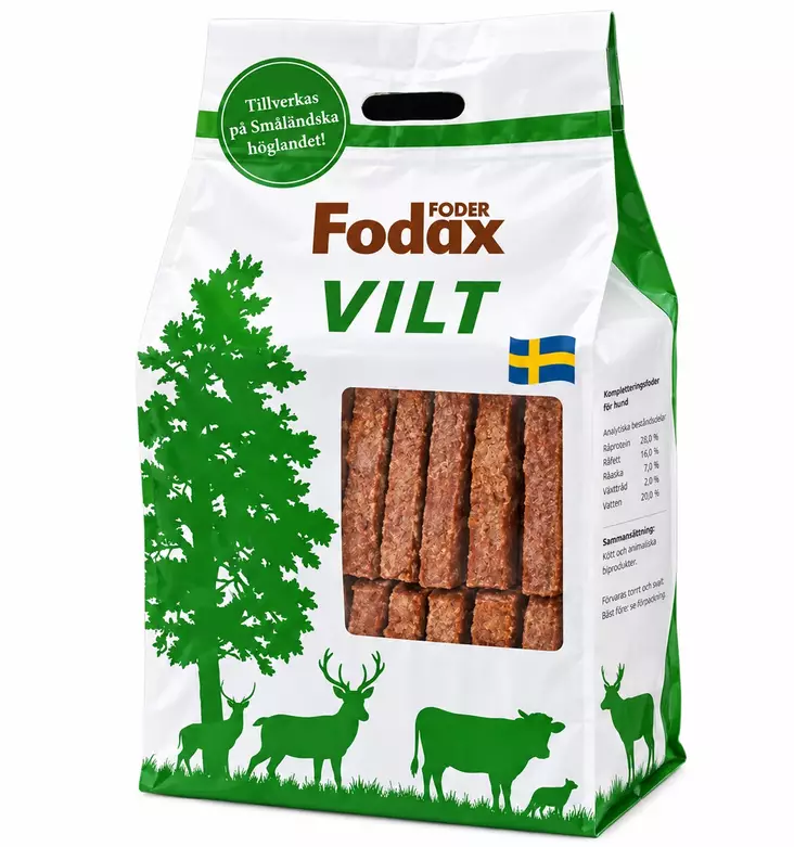 Fodax Vilt 10 kg - Raakaruoka Ateriat - 12346 - 1