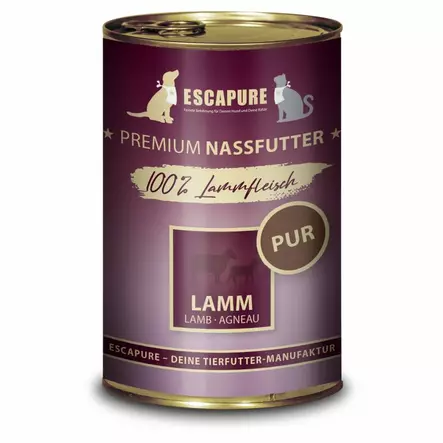 Escapure PUR Lammas - Koiran märkäruoat ja makkarat - 12557 - 1