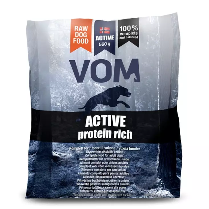 VOM og Hundemat Active Protein Rich Lihapullat - Raakaruoka Ateriat - 12407 - 1