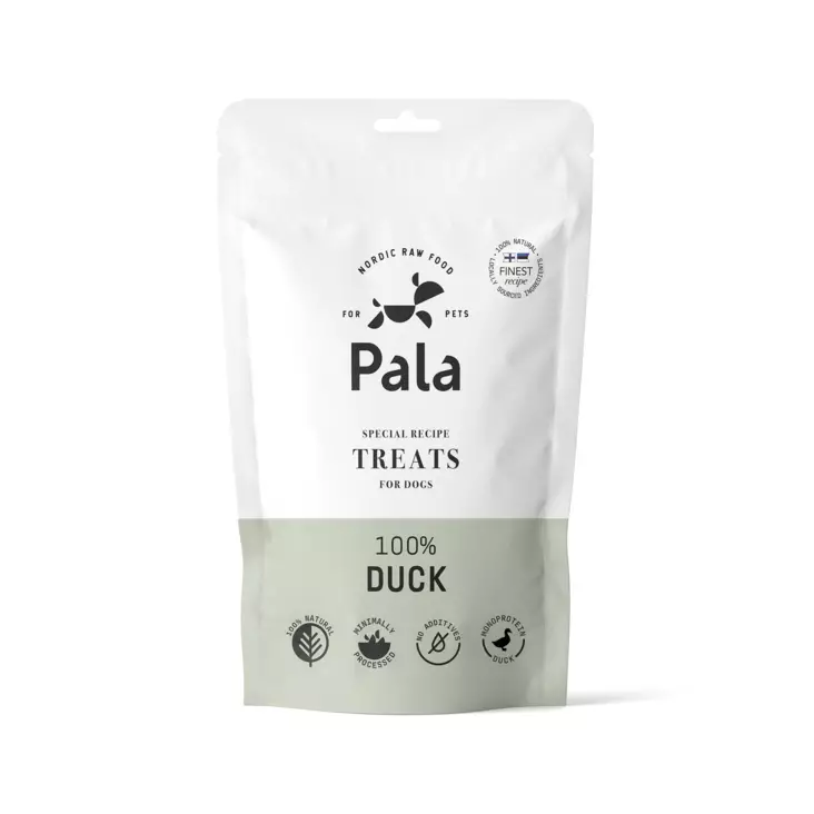Pala Treats 100 % Duck - Koiran kuivatut lihaherkut - 13367 - 1
